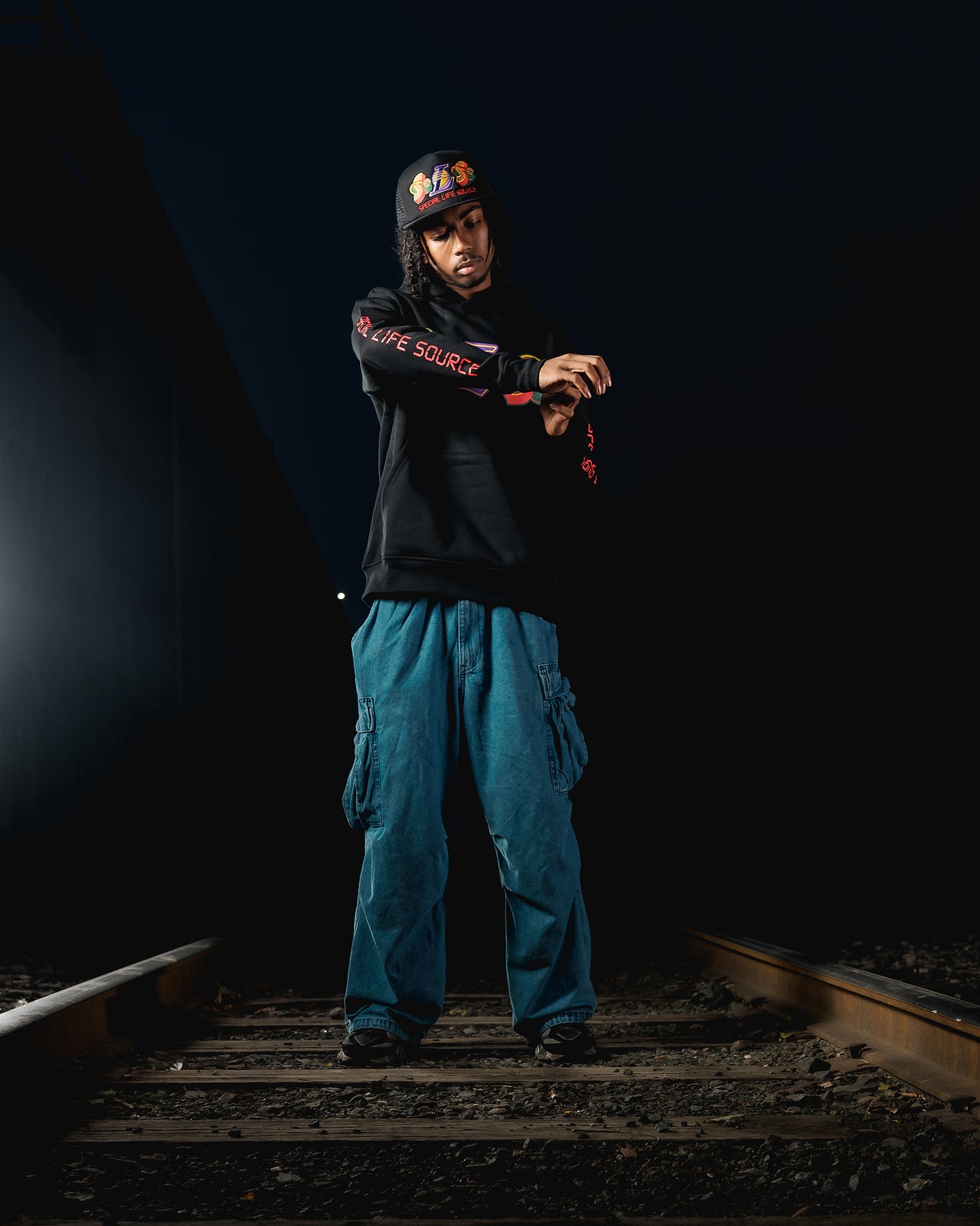 SLS TRUCKER HAT (FLAT BRIM)