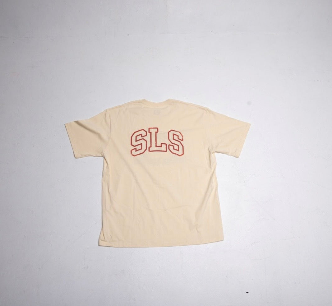 SLS Laurel Logo T-Shirt – Off White / Beige