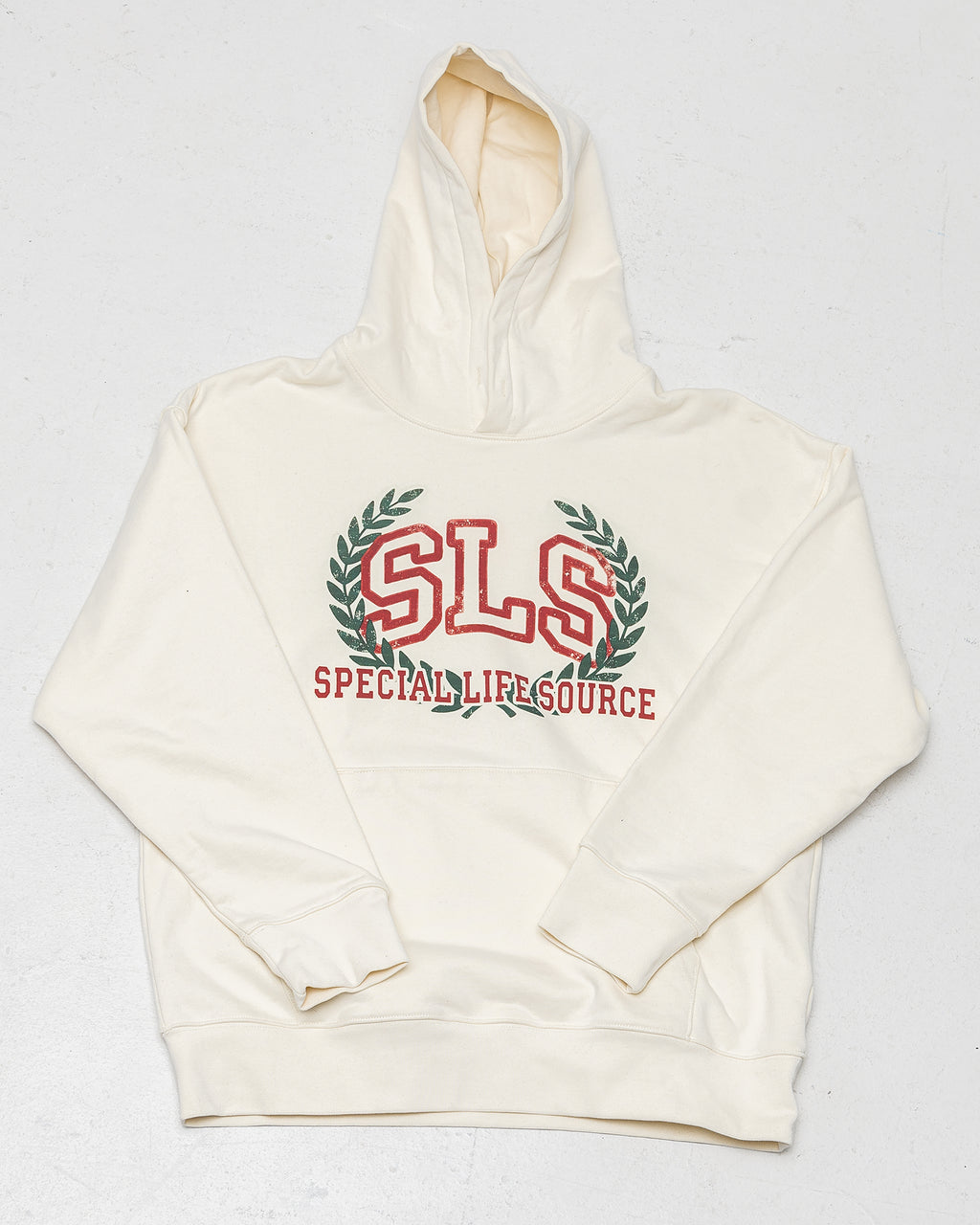 SLS Laurel Logo Hoodie Ivory