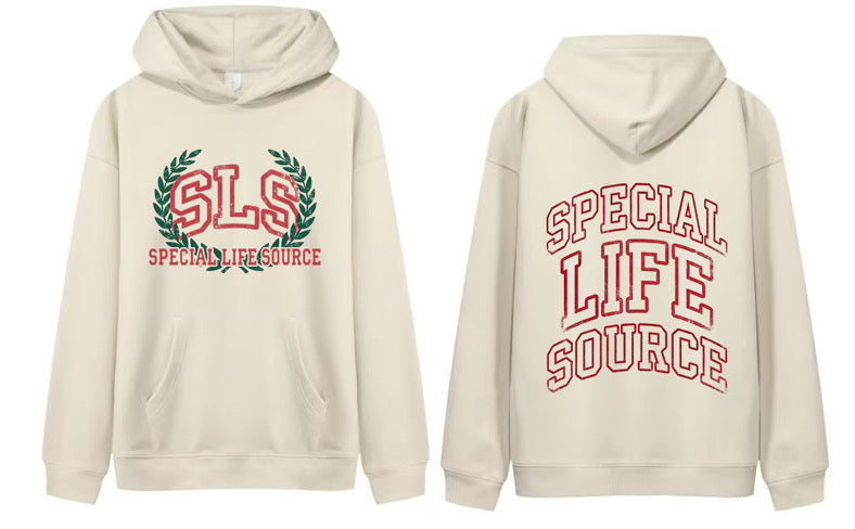 SLS Laurel Logo Hoodie Ivory